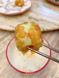 Mustard shrimp balls