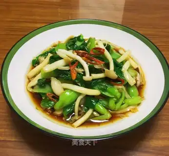 Crab mushrooms and oil