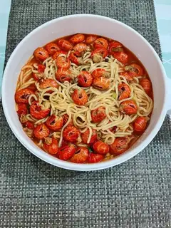 Crawfish noodles
