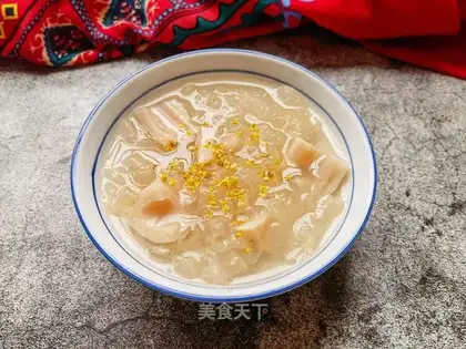 Ice cream, silver ear soup