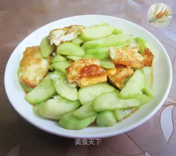 Fried egg cucumber