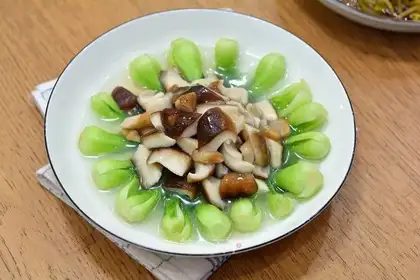 It's an oil-free, salt-free, white-burned mushroom vegetable core