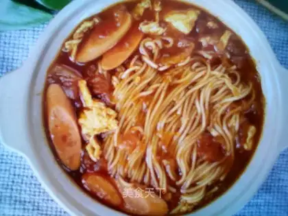 Cheese and ham noodles