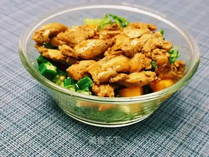 Chicken chest vegetable salad