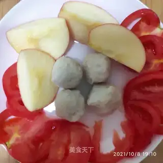 Vegetable fish balls