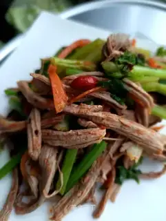 Celery with meat