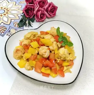 Skinny shrimp fried pepper