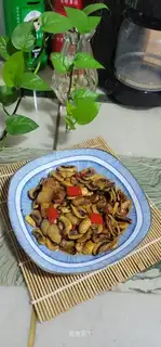 Pork and white mushrooms