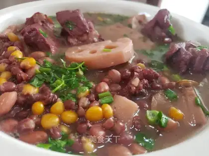 Lian's red bean chop soup