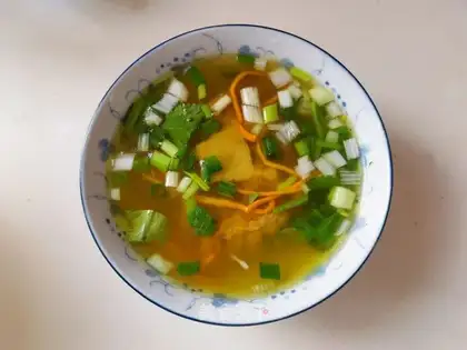 Worm grass and cowtail soup