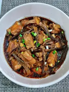 Moose mushroom ribs