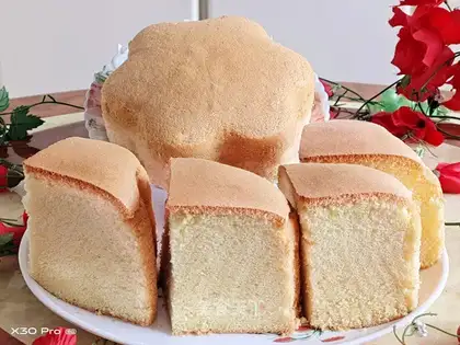 Flower-style twilight cake