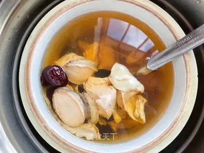 Abalone geled chicken chest