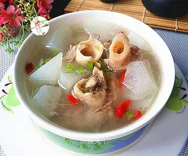 Rop and lamb soup