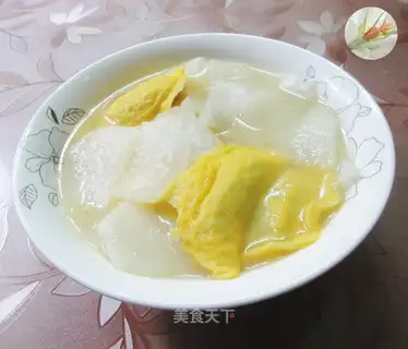 Egg dumpling soup