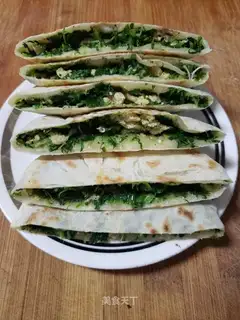 A white radish egg pie