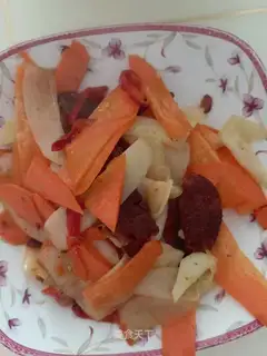 Sausage, red and yellow