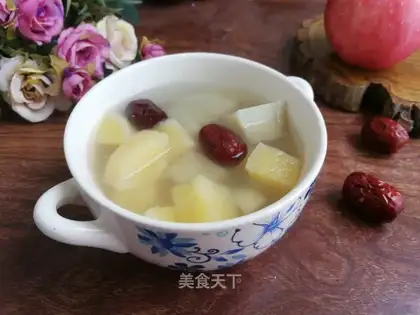 Potato apple date soup