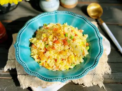 Gold ham and egg fried rice