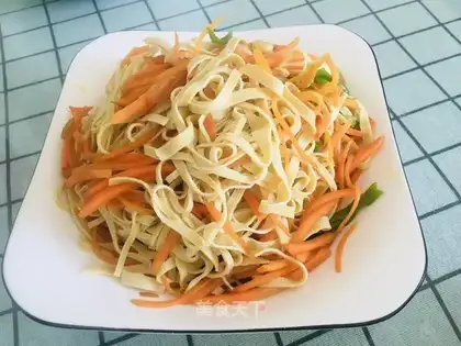 Carrot, tofu skin