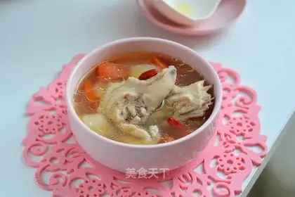 Fresh food for chicken soup