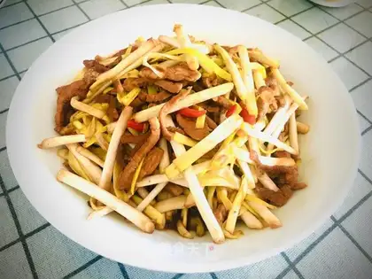 Garlic fried meat