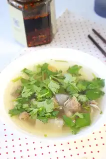 It's radish and lamb soup