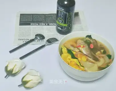 Water boiled with potatoes and egg skin