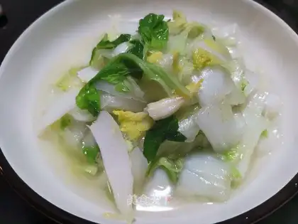 Hand torn cabbage