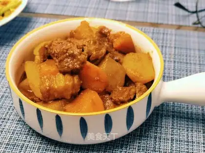 Curry potato beef