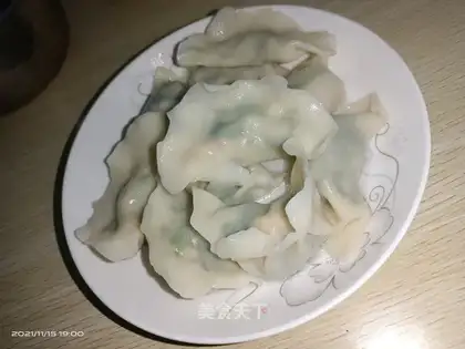 Mustard shrimp dumplings