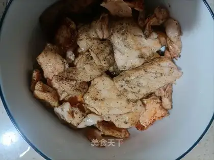 Fried salmon