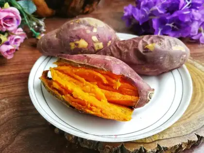 Sweet, soft, baked potatoes