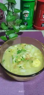 Soy sauce and egg soup