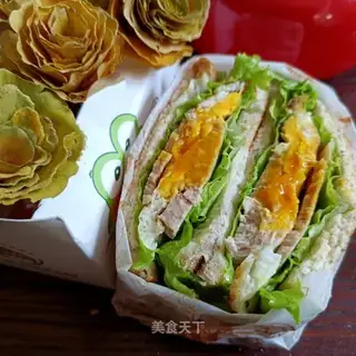 Quite an egg sandwich