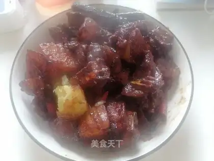 Potato stew ribs