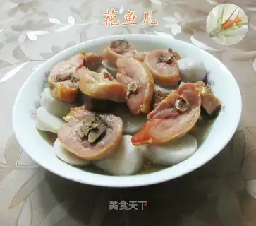 Chicken leg steamed potatoes