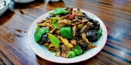 Mushroom fried meat