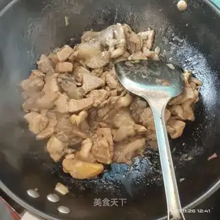 Mushroom fried meat