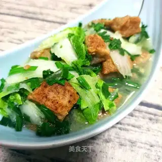 Garlic cabbage and tofu