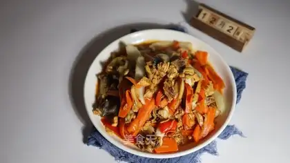 Carrot cabbage for fried chicken