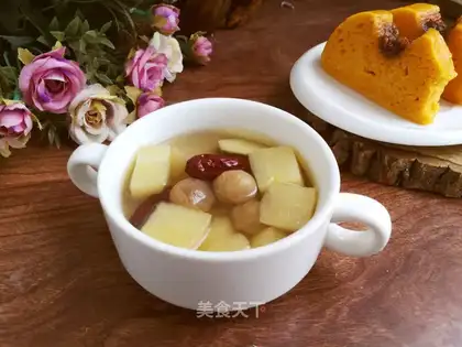 ♪ Cinnamon red date apple soup ♪