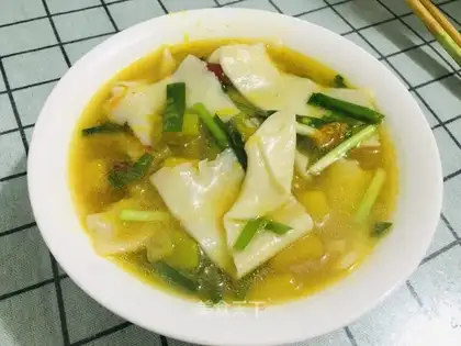 Pumpkin soup noodles