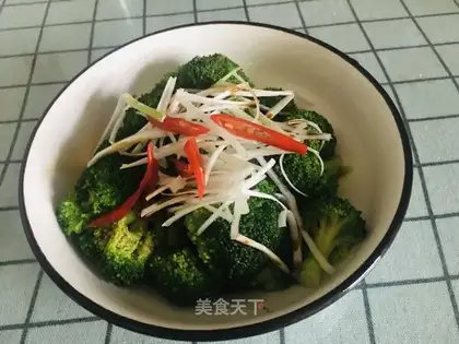 Home burning broccoli