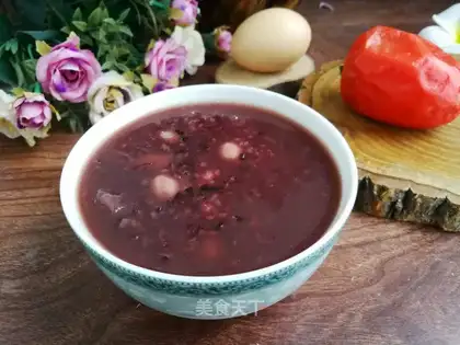 Black rice congee