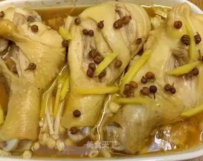 Pepper salt steamed chicken legs