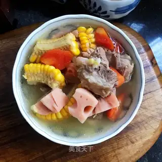 Lian's corn chop soup