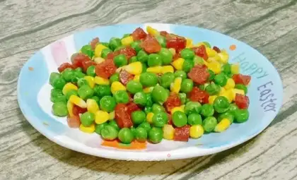 Peas with sausage