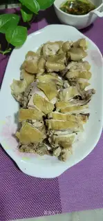 A steamed chicken