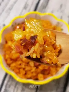 Hot cabbage sausage fried rice